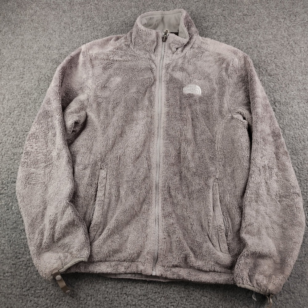 The North Face Jacket Womens Large Osito Grey Full Zip High Pile Fleece